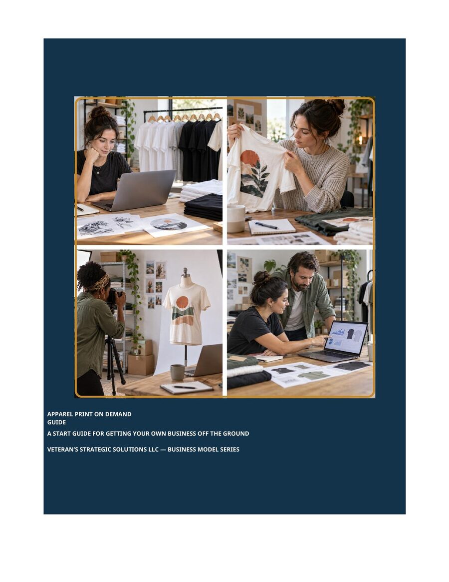 Apparel Print on Demand Business Plan cover