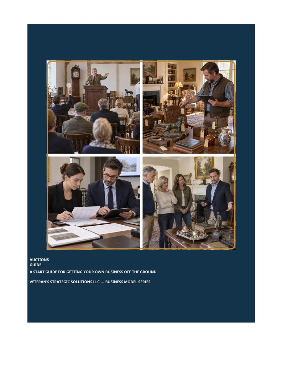 Auctions Business Plan cover