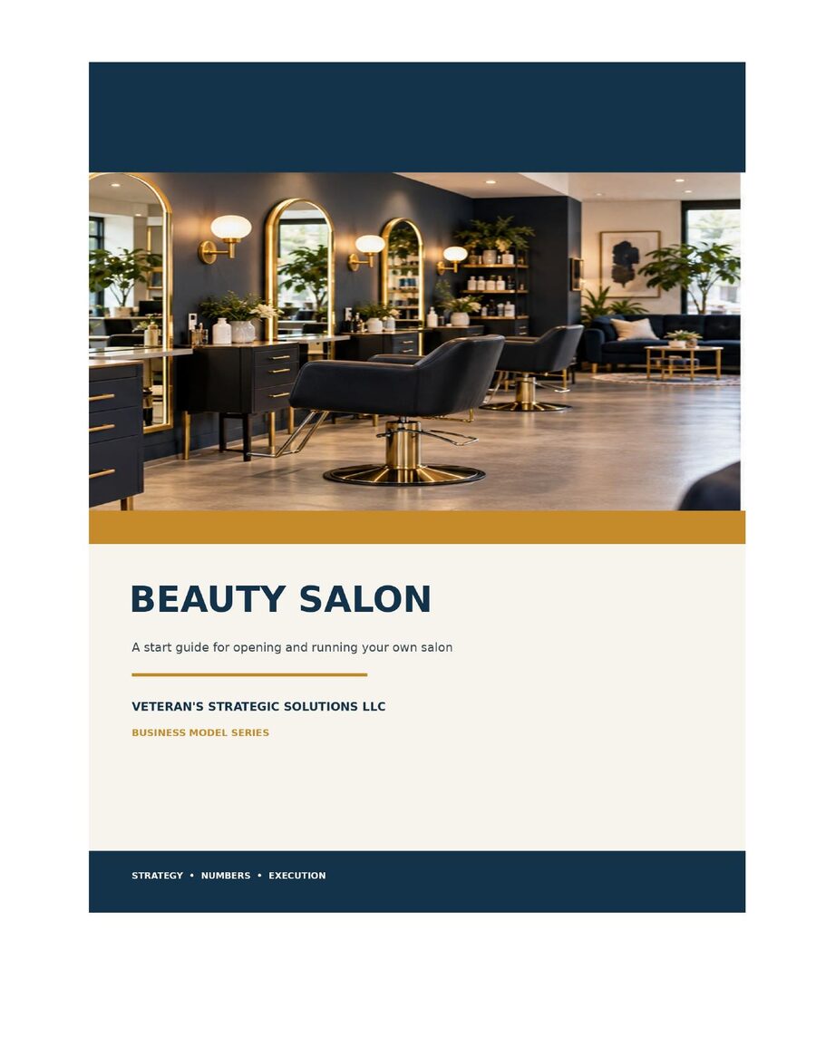 Beauty Salon Business Plan cover