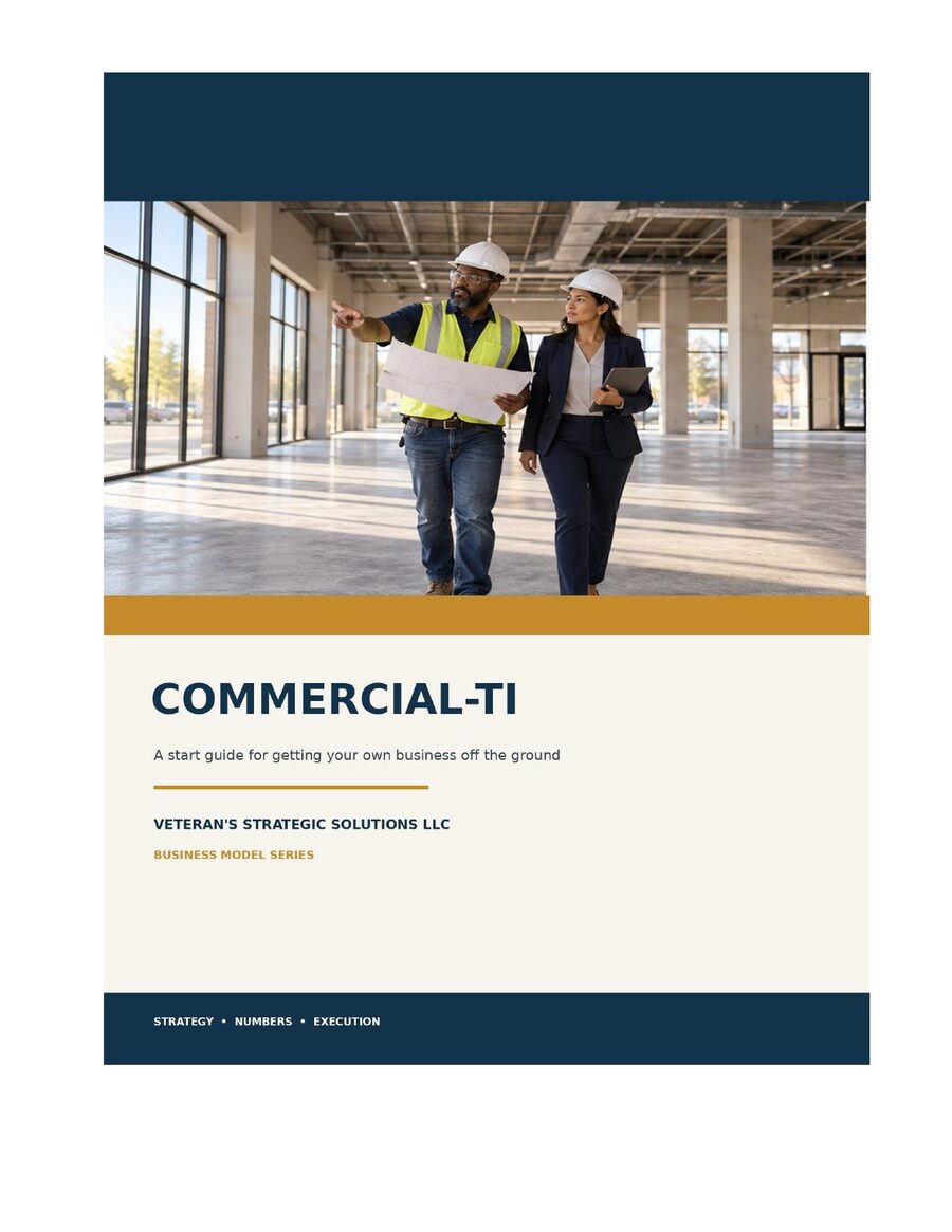 Commercial Tenant Improvement Business Plan cover