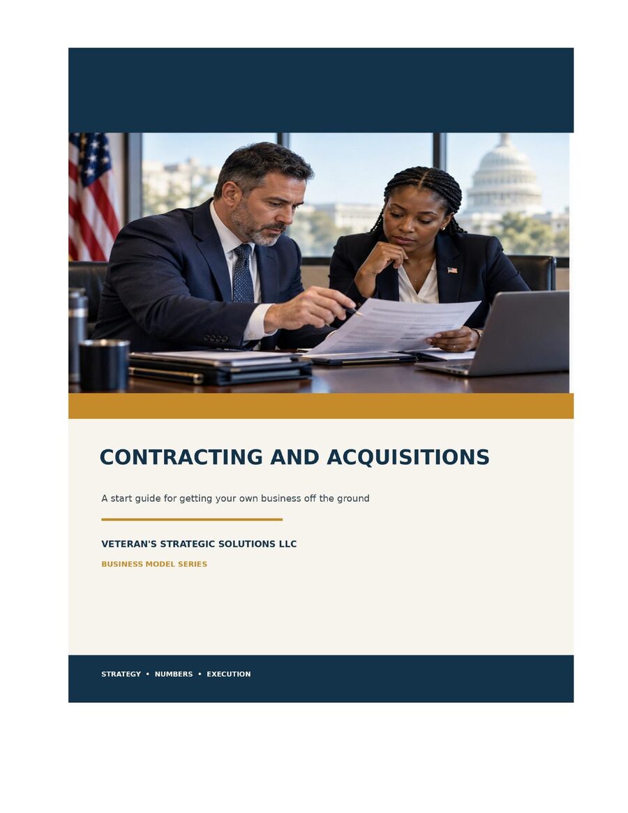 Contracting and Acquisitions Consulting Business Plan cover