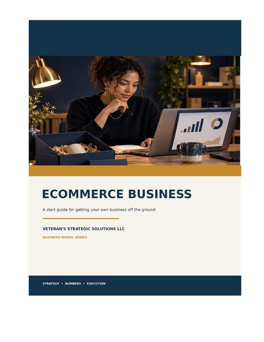E-Commerce Business Plan cover