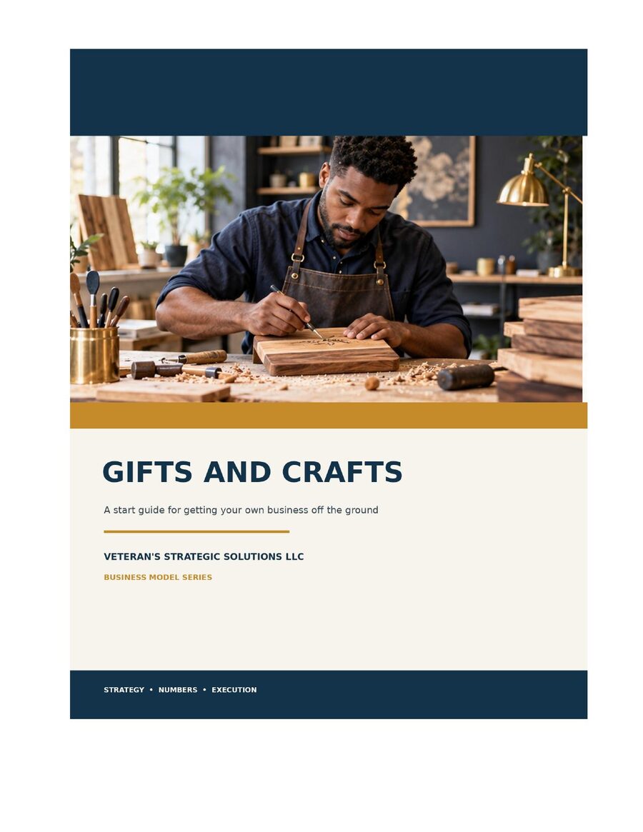 Gifts and Crafts Business Plan cover