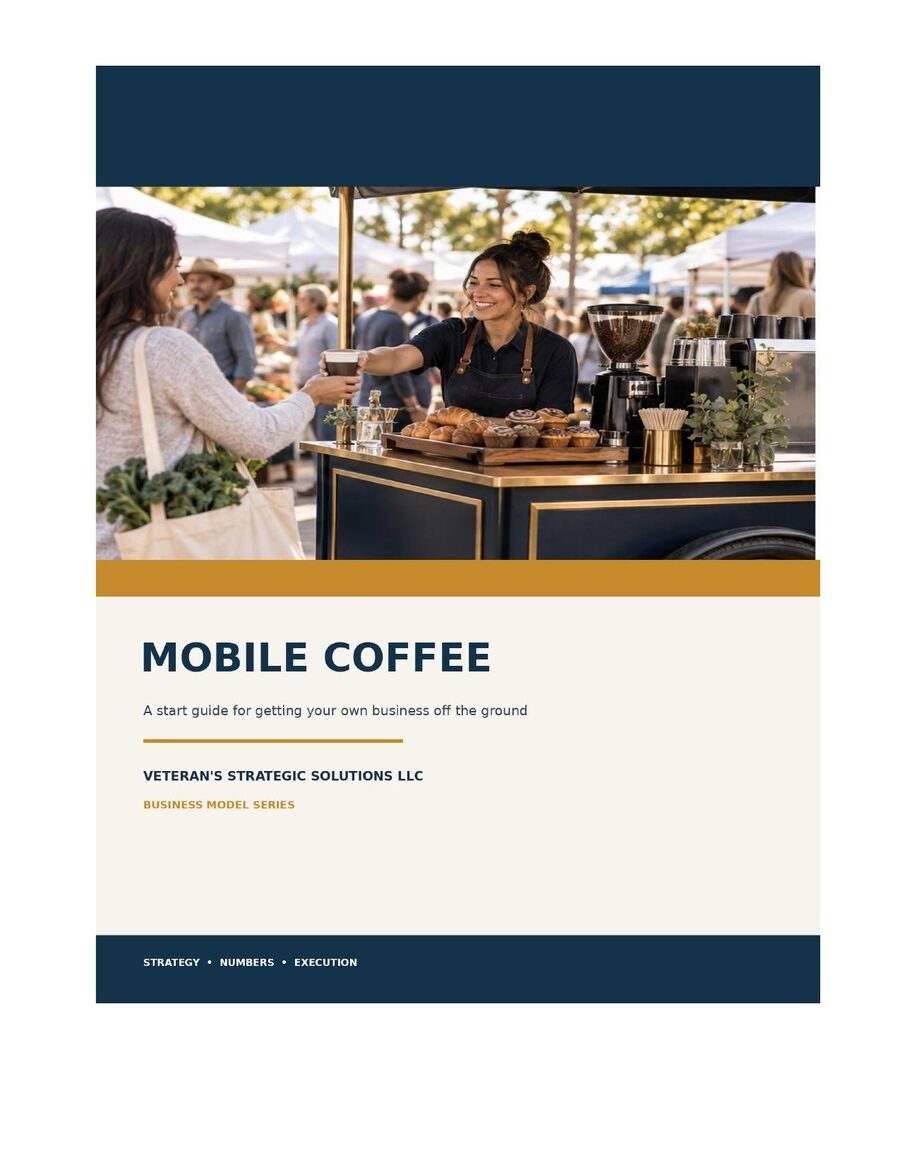 Mobile Coffee Business Plan cover
