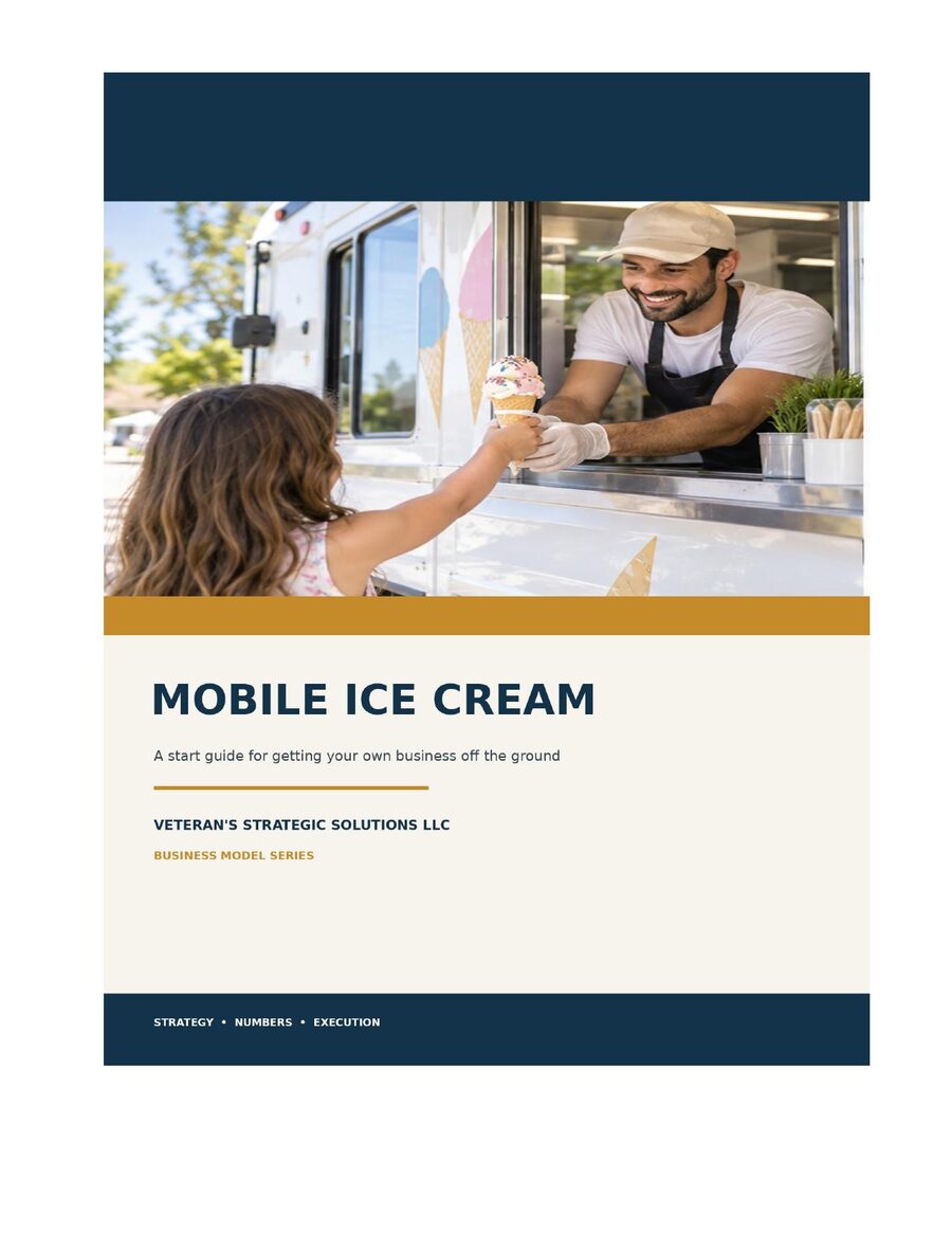 Mobile Ice Cream Business Plan cover
