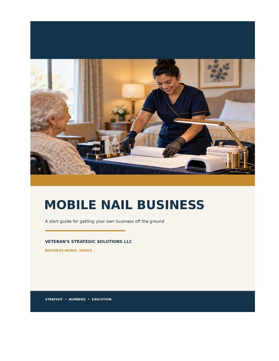 Mobile Nail Business Plan cover