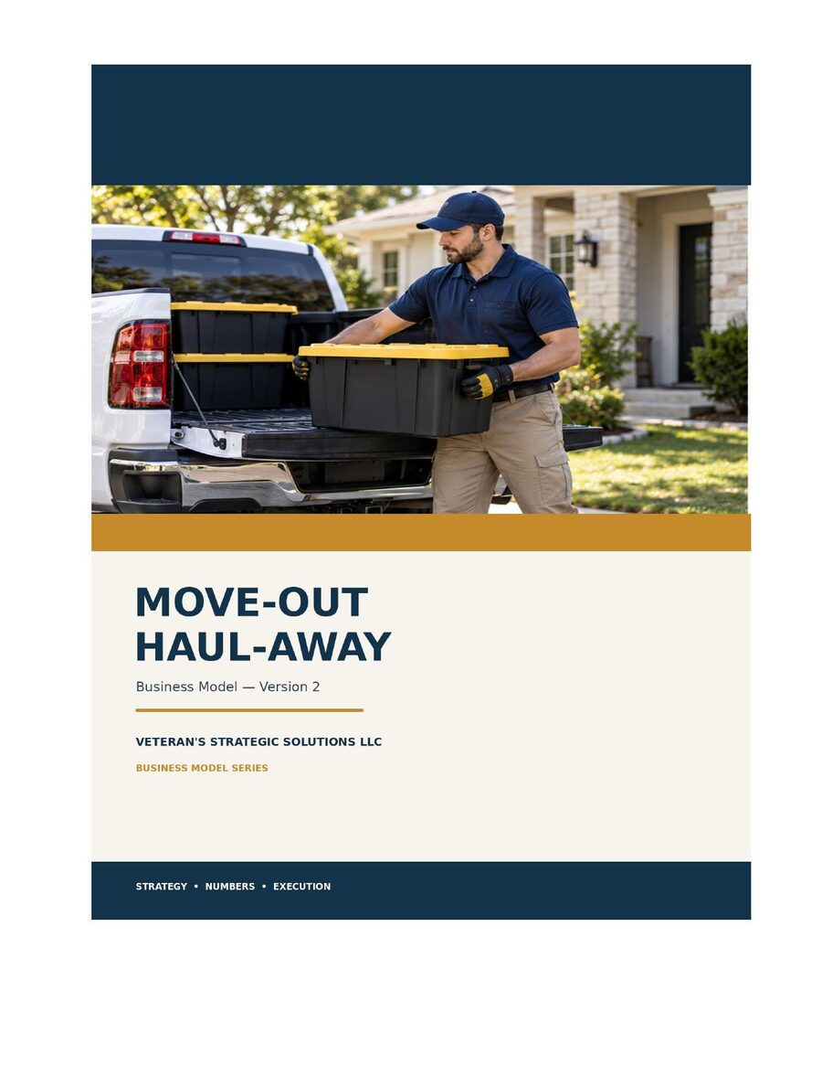 Move-Out Haul-Away Business Plan cover