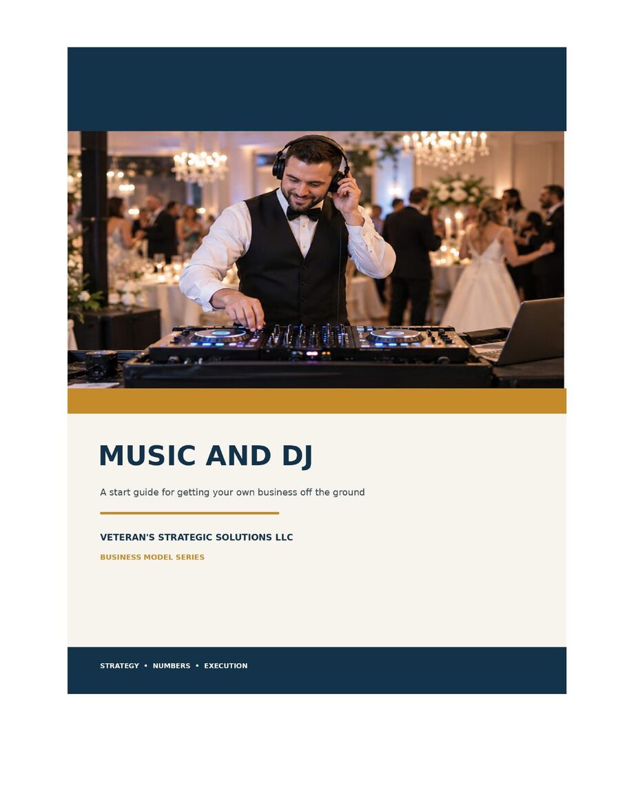 Music and DJ Business Plan cover