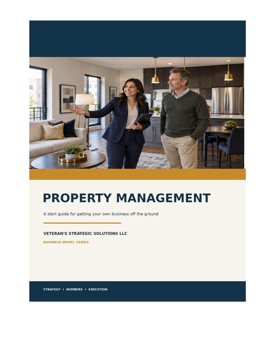 Property Management Business Plan cover
