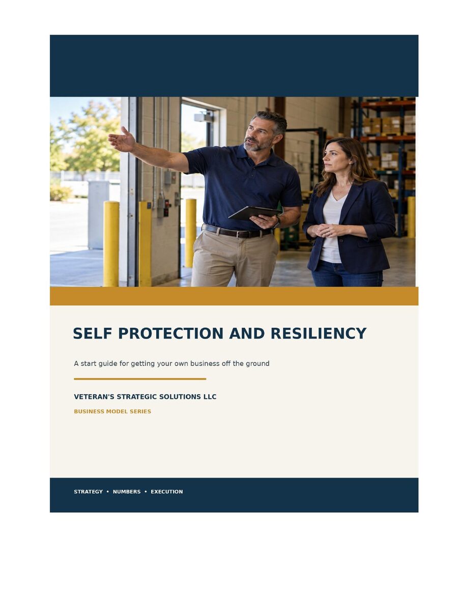 Self-Protection & Resiliency Business Plan cover
