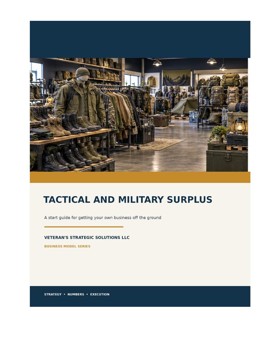 Tactical & Military Surplus Business Plan cover