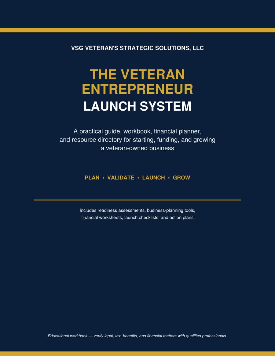 Veteran Entrepreneur Launch System Premium Edition cover