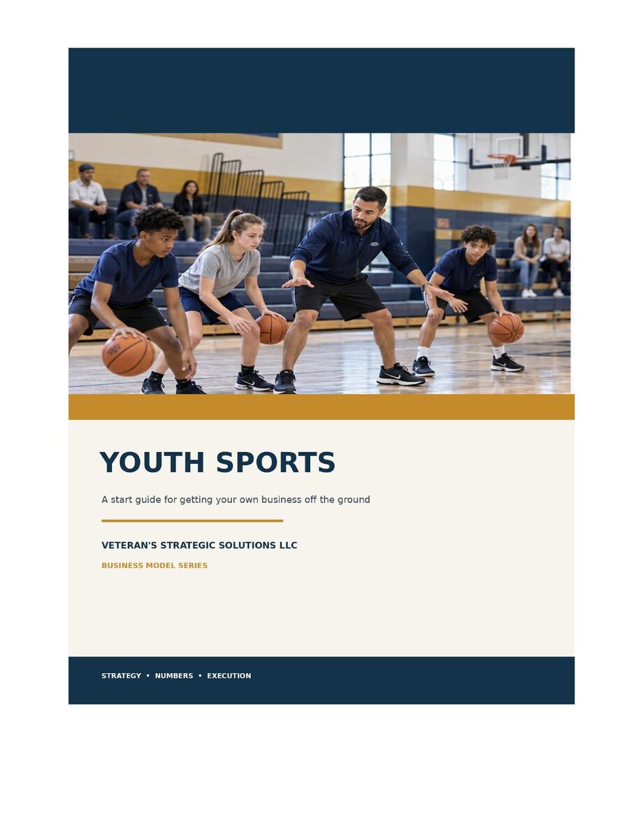 Youth Sports Coaching Business Plan cover